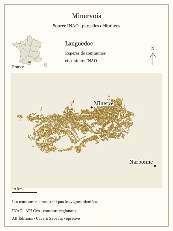 Cartographie INAO — Minervois