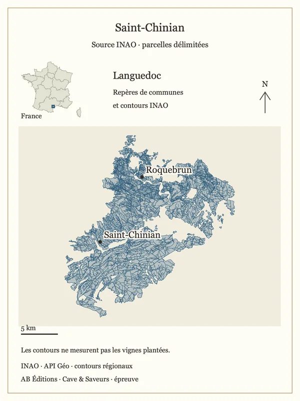 Cartographie INAO — Saint-Chinian