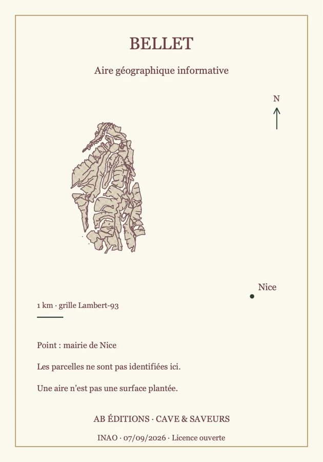 Carte : Bellet ou Vin de Bellet