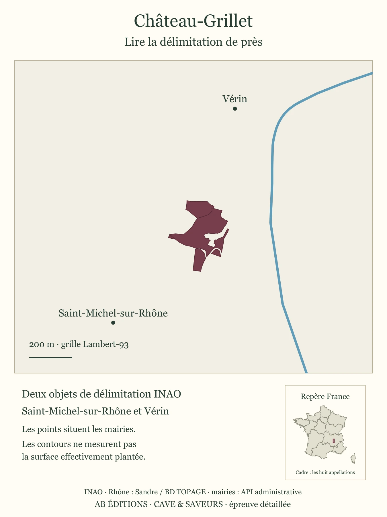 Carte de situation de Château-Grillet