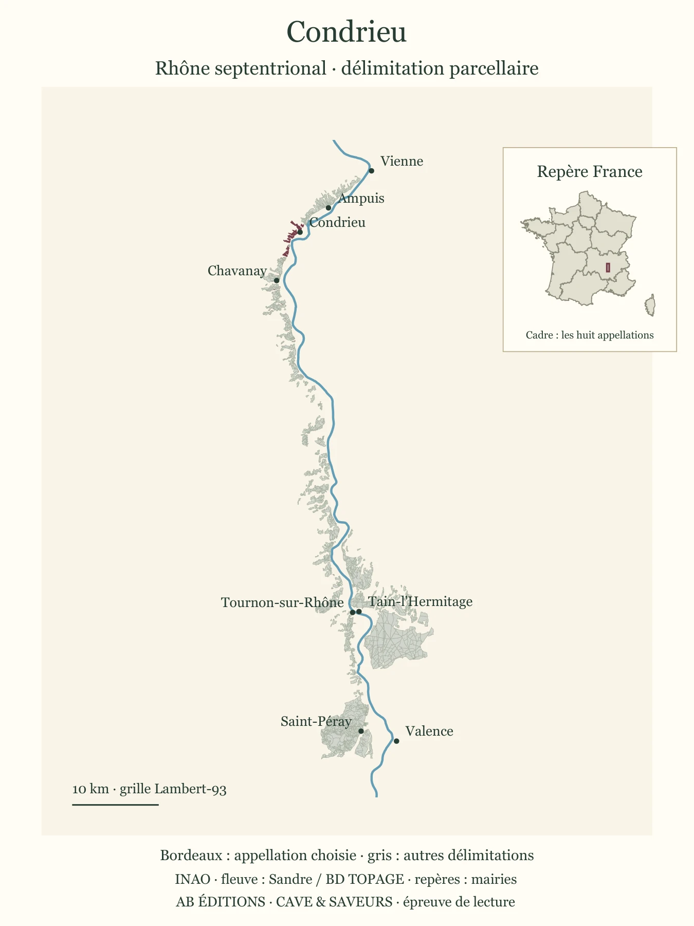Carte de situation de Condrieu
