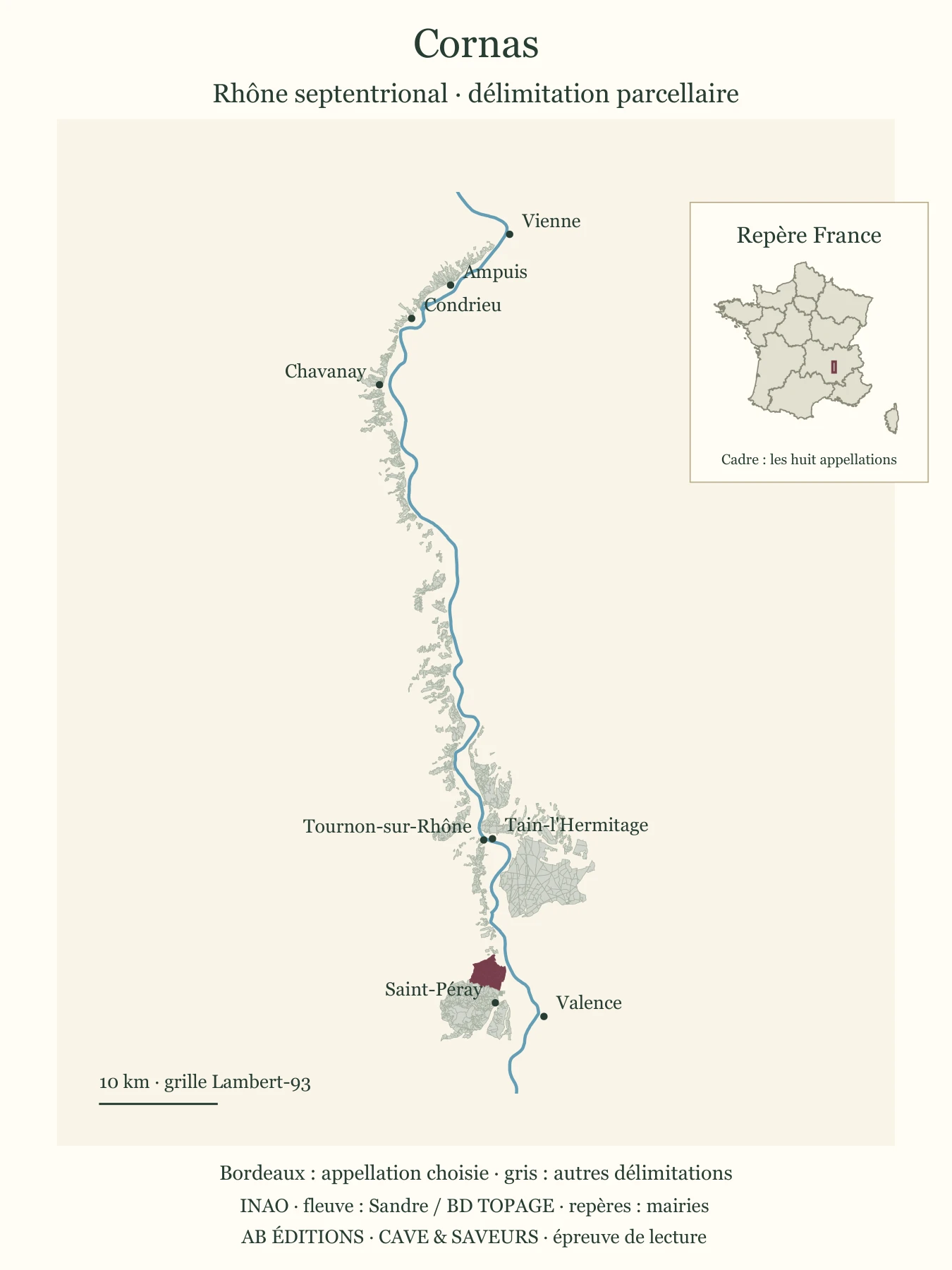 Carte de situation de Cornas