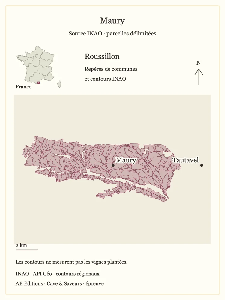 Repères géographiques et délimitations de Maury