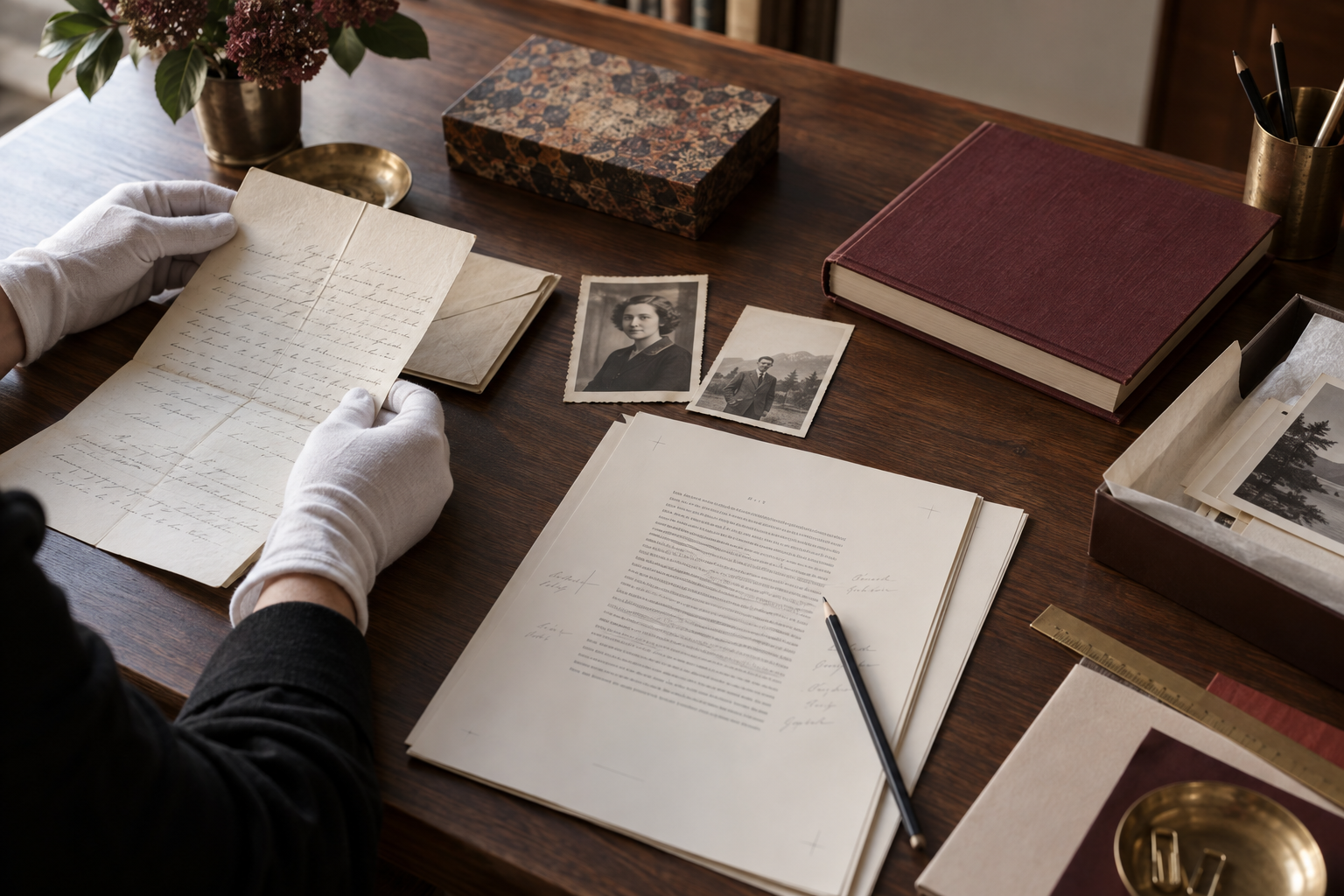 Lettres, photographies et pages relues : le travail de l’édition