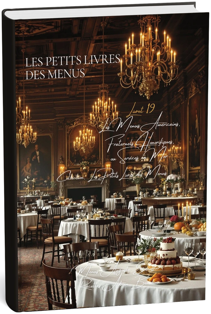 Livret 19 — Menus américains, fraternels, honorifiques et services en mer — Menus : Auguste Escoffier · Recettes : Adrien Beaulieu