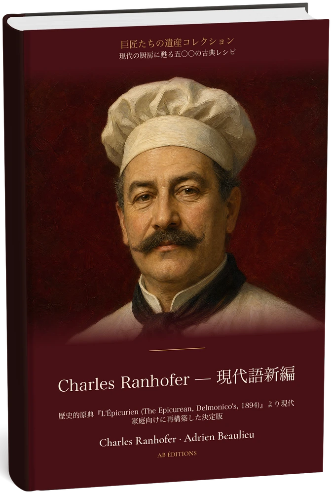 Charles Ranhofer — 現代語新編（現代の厨房に甦る五〇〇の古典レシピ） (Japonais) — Charles Ranhofer · Adrien Beaulieu
