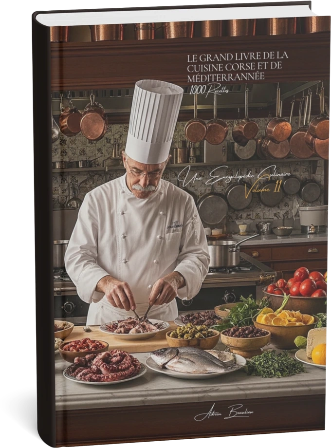 Mockup de Le Grand Livre de la Cuisine Corse