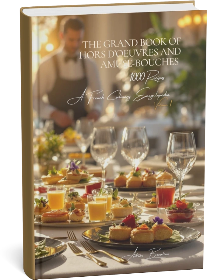 Mockup de The Grand Book of Hors-d’Oeuvres and Amuse-Bouches