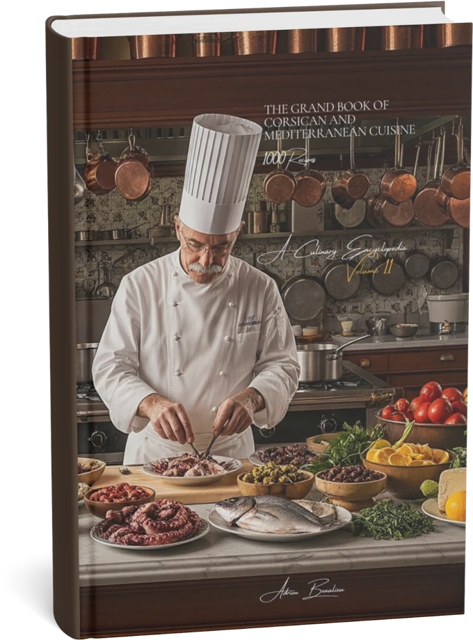 Mockup de The Grand Book of Corsican Cuisine