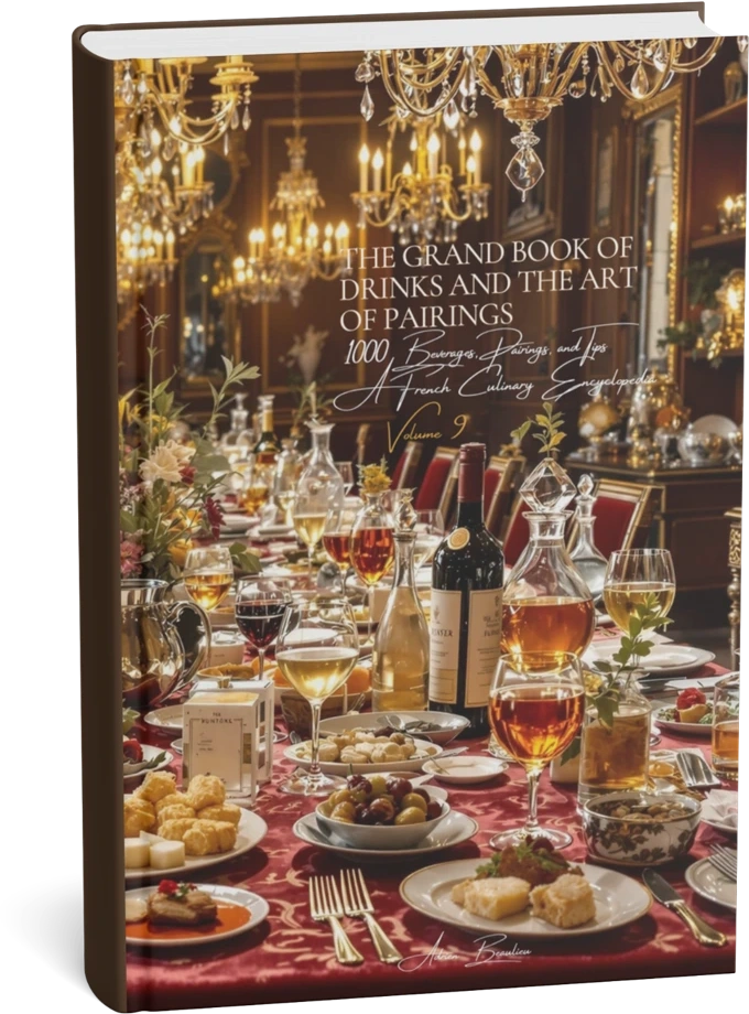 Mockup de The Grand Book of Drinks and their Pairings