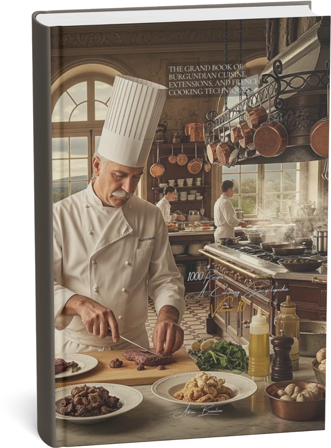 Mockup de The Grand Book of Burgundian Cuisine