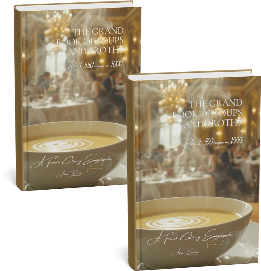 Mockup de The Grand Book of Soups and Potages
