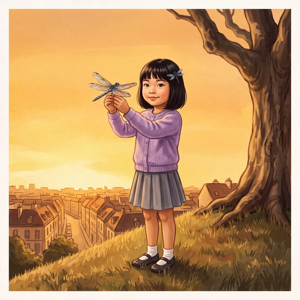 Album illustré Linh : La Libellule