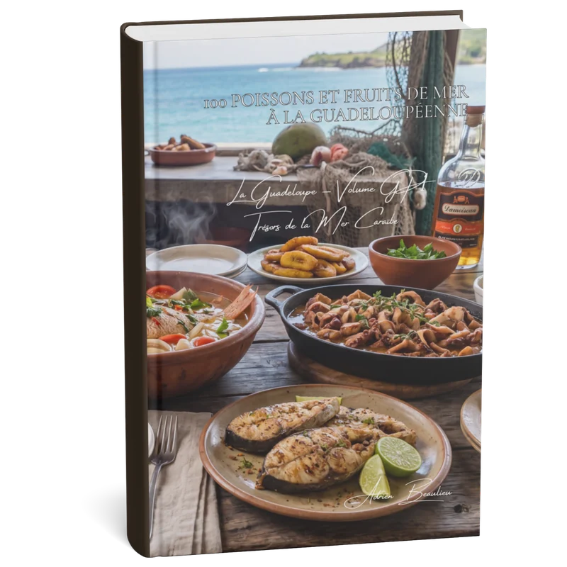 Couverture 3D — 100 poissons et fruits de mer guadeloupéens
