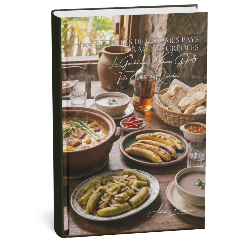 Couverture 3D — 100 légumes pays et racines créoles de Guadeloupe