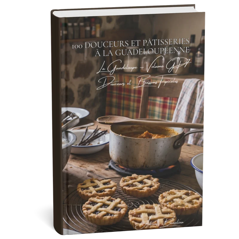 Couverture 3D — 100 douceurs et pâtisseries guadeloupéennes
