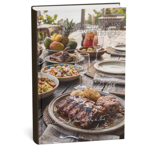 Couverture 3D — 100 plats créoles, américains et internationaux des Îles du Nord