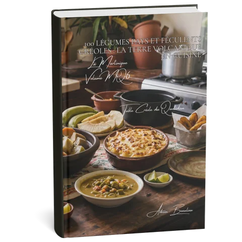 Couverture 3D — 100 légumes pays et féculents créoles