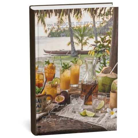 Couverture 3D — 100 boissons, jus et cocktails polynésiens
