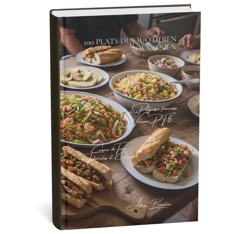 Couverture 3D — 100 plats du quotidien polynésien