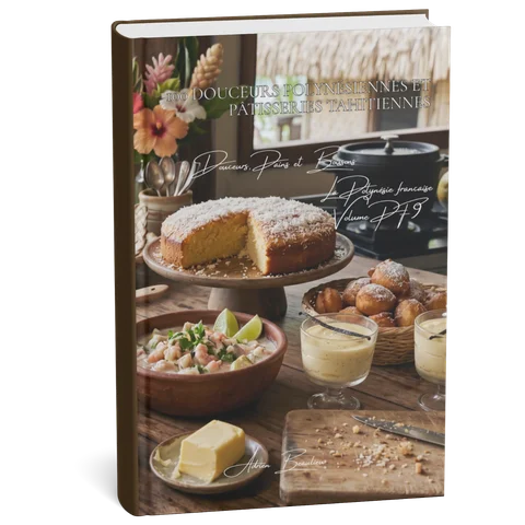Couverture 3D — 100 douceurs polynésiennes et pâtisseries tahitiennes