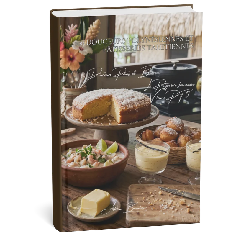 Couverture 3D — 100 douceurs polynésiennes et pâtisseries tahitiennes