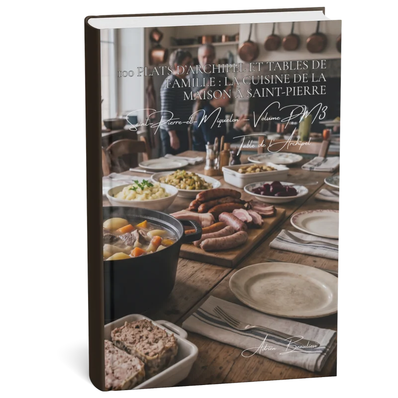 Couverture 3D — 100 plats d’archipel et tables de famille