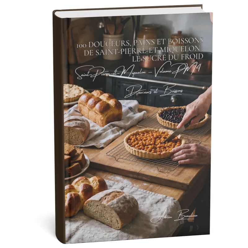 Couverture 3D — 100 douceurs, pains et boissons de Saint-Pierre-et-Miquelon
