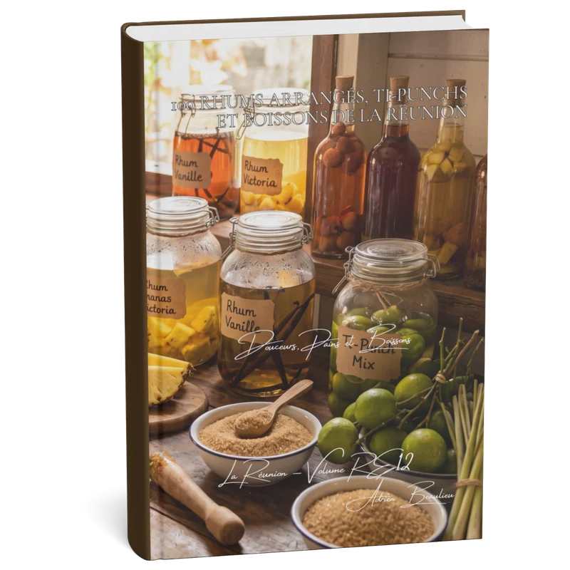 Couverture 3D — 100 rhums arrangés, ti-punchs et boissons de La Réunion