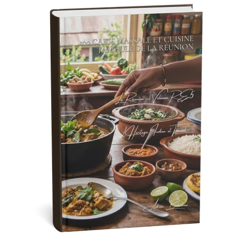Couverture 3D — 100 caris massalé et cuisine tamoule de La Réunion