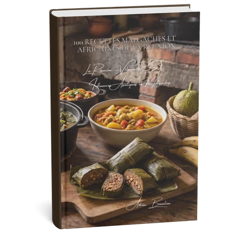 Couverture 3D — 100 recettes malgaches et africaines de La Réunion