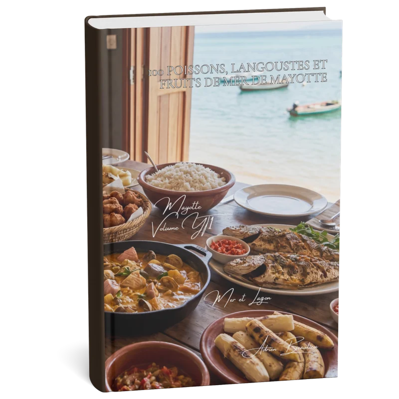 Couverture 3D — 100 poissons, langoustes et fruits de mer de Mayotte