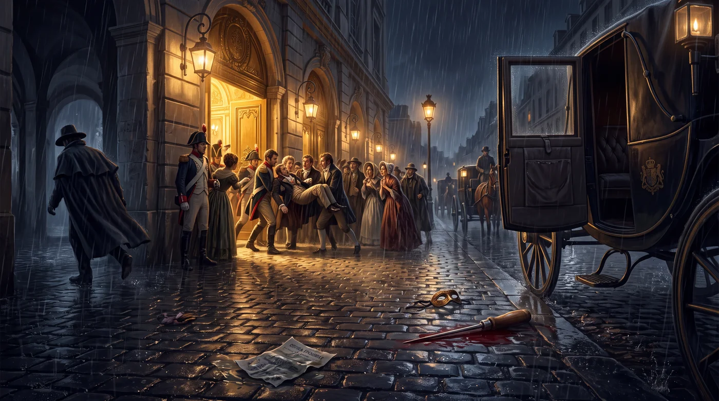Tableau historique — Le Crime de Louvel (Février 1820 (Nuit du 13 février))