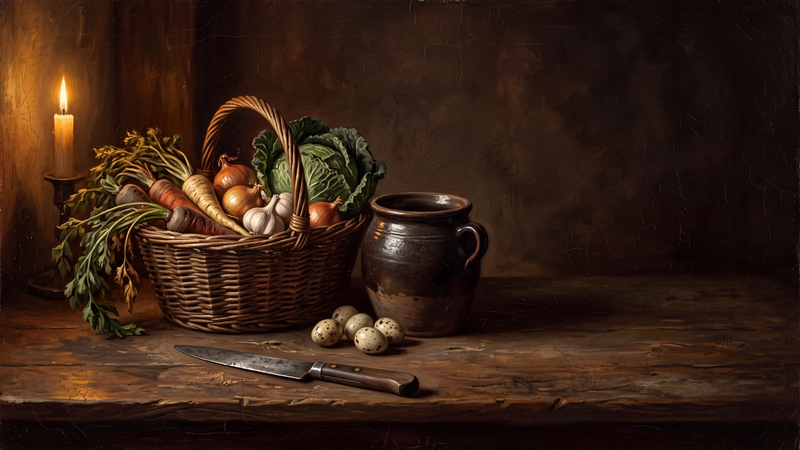 Nature morte clair-obscur — Manuel économique