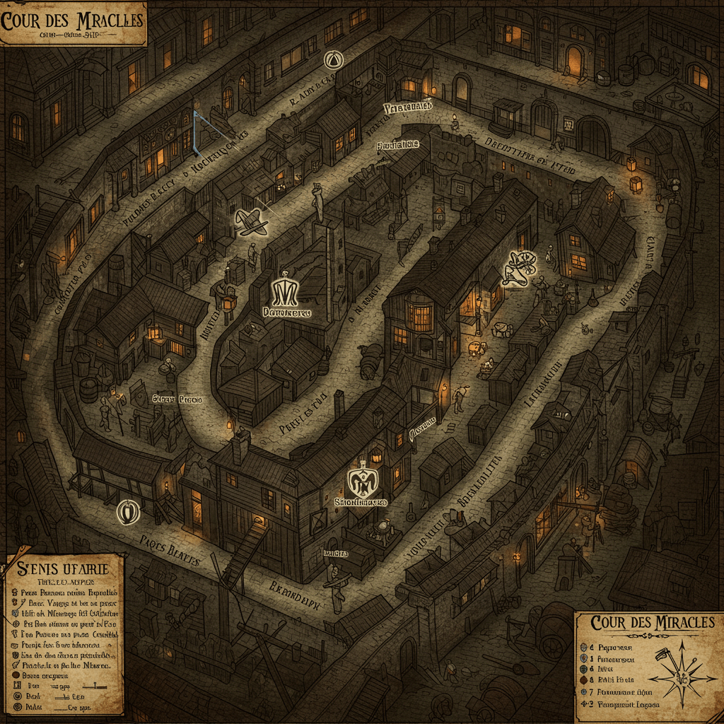 La Cour des Miracles: Reconstitution Cartographique d’un Monde Perdu.