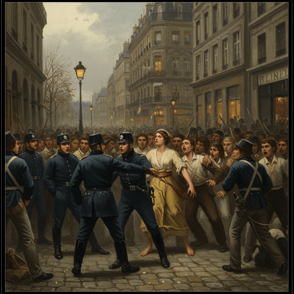 De la Bastille à la Tuileries: la Police, Spectatrice des Colères Populaires
