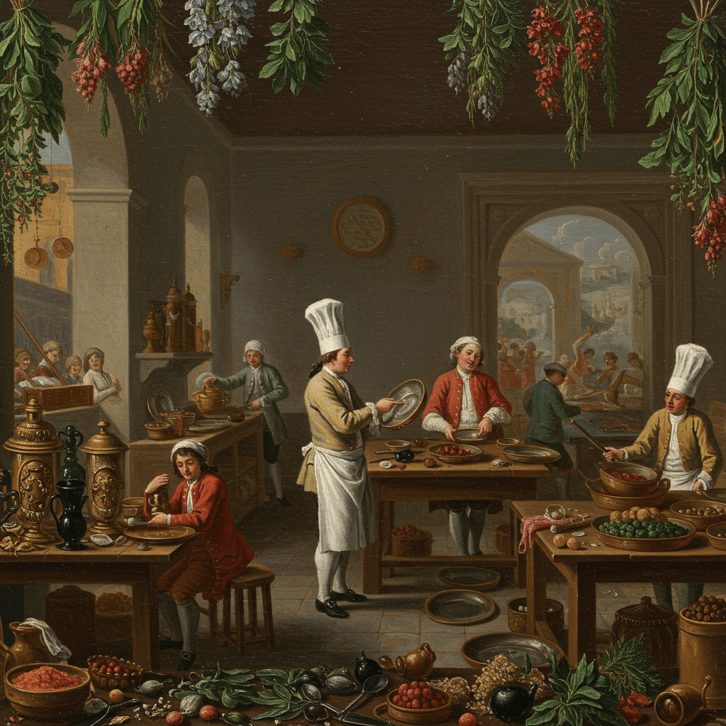 Des Herbes Aromatiques aux Sauces Raffinées :  L’Ascension de la Cuisine Française