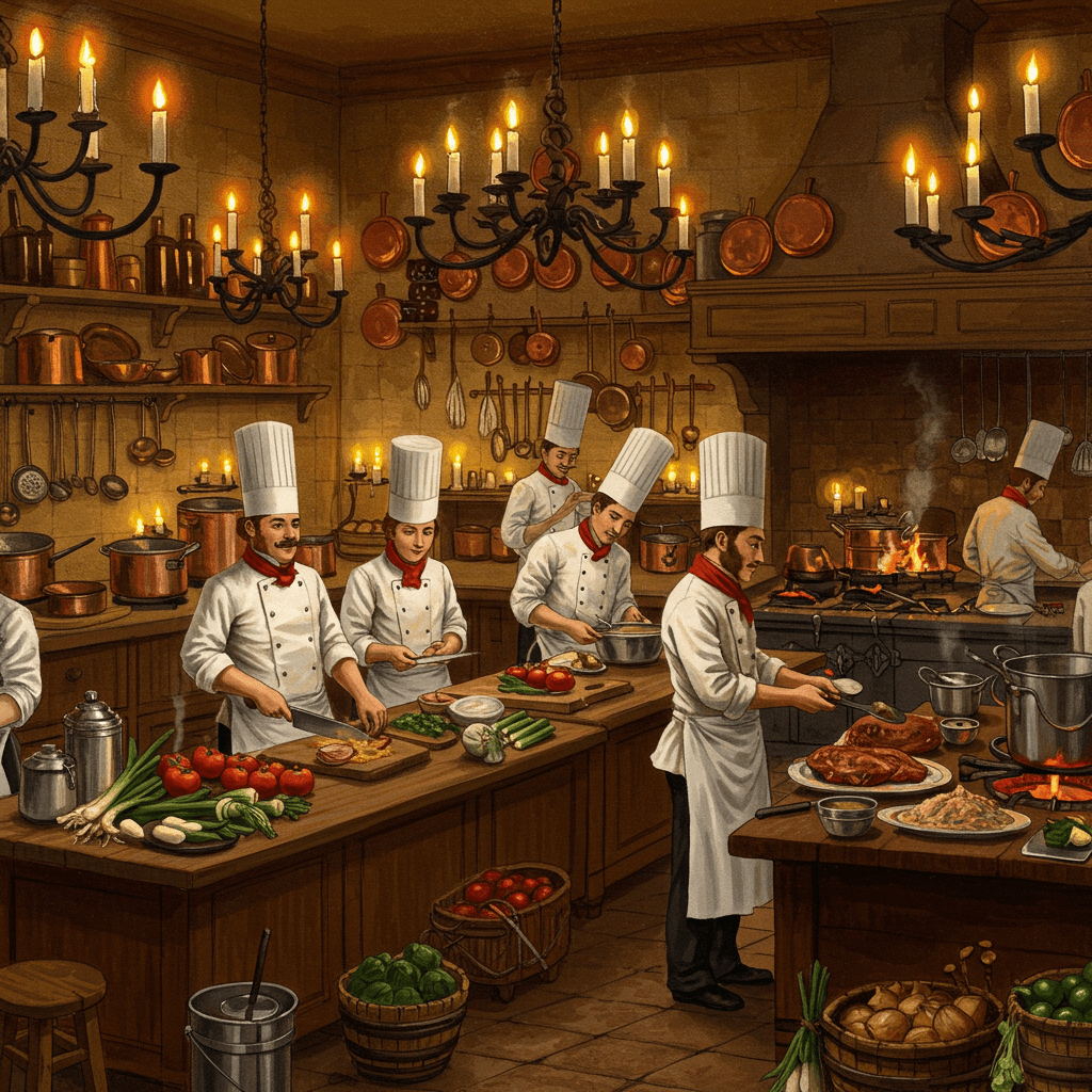 Du Château à la Table: L’Ascension des Chefs Français