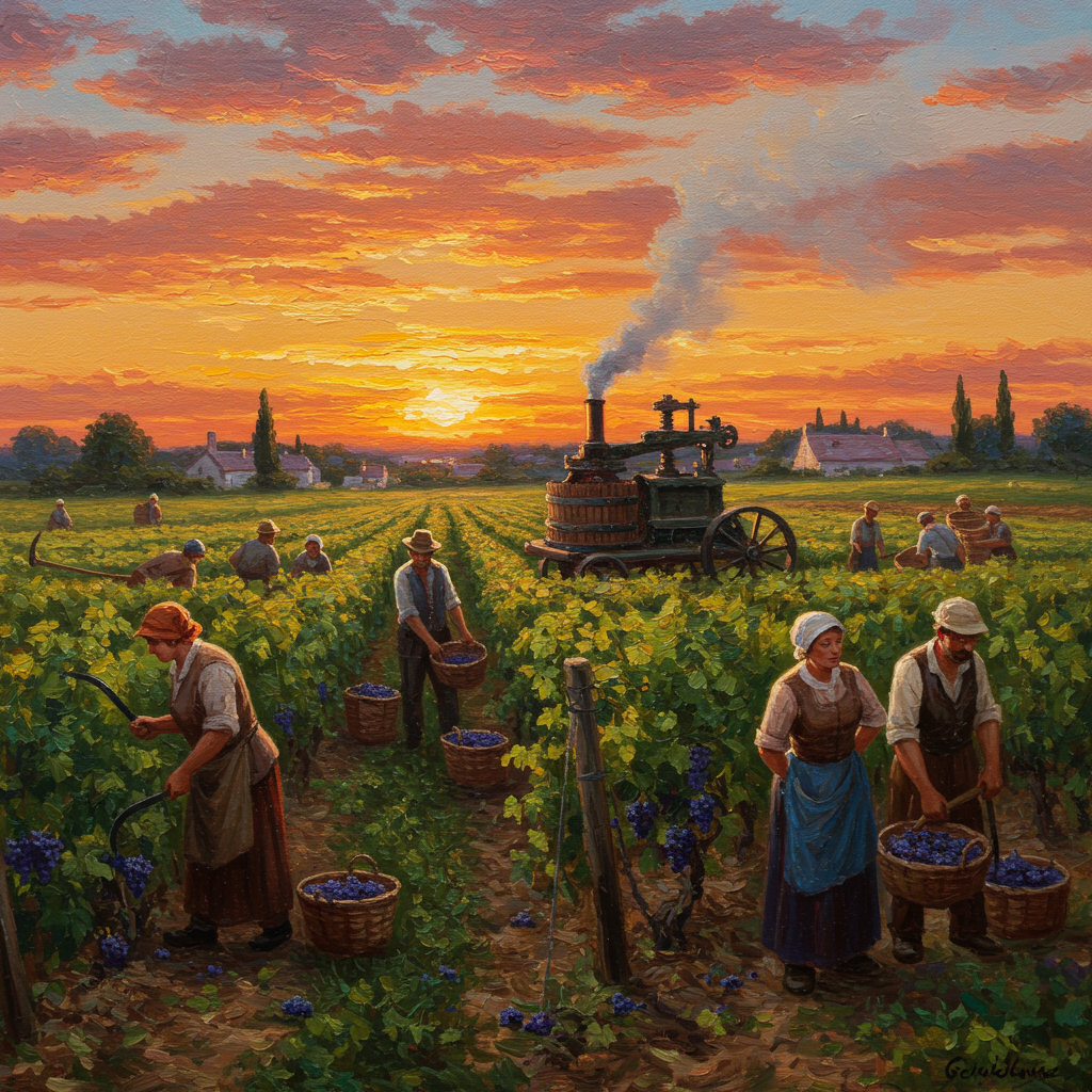 Du Pressoir à la Bouteille: Révolution Technologique dans les Vignobles