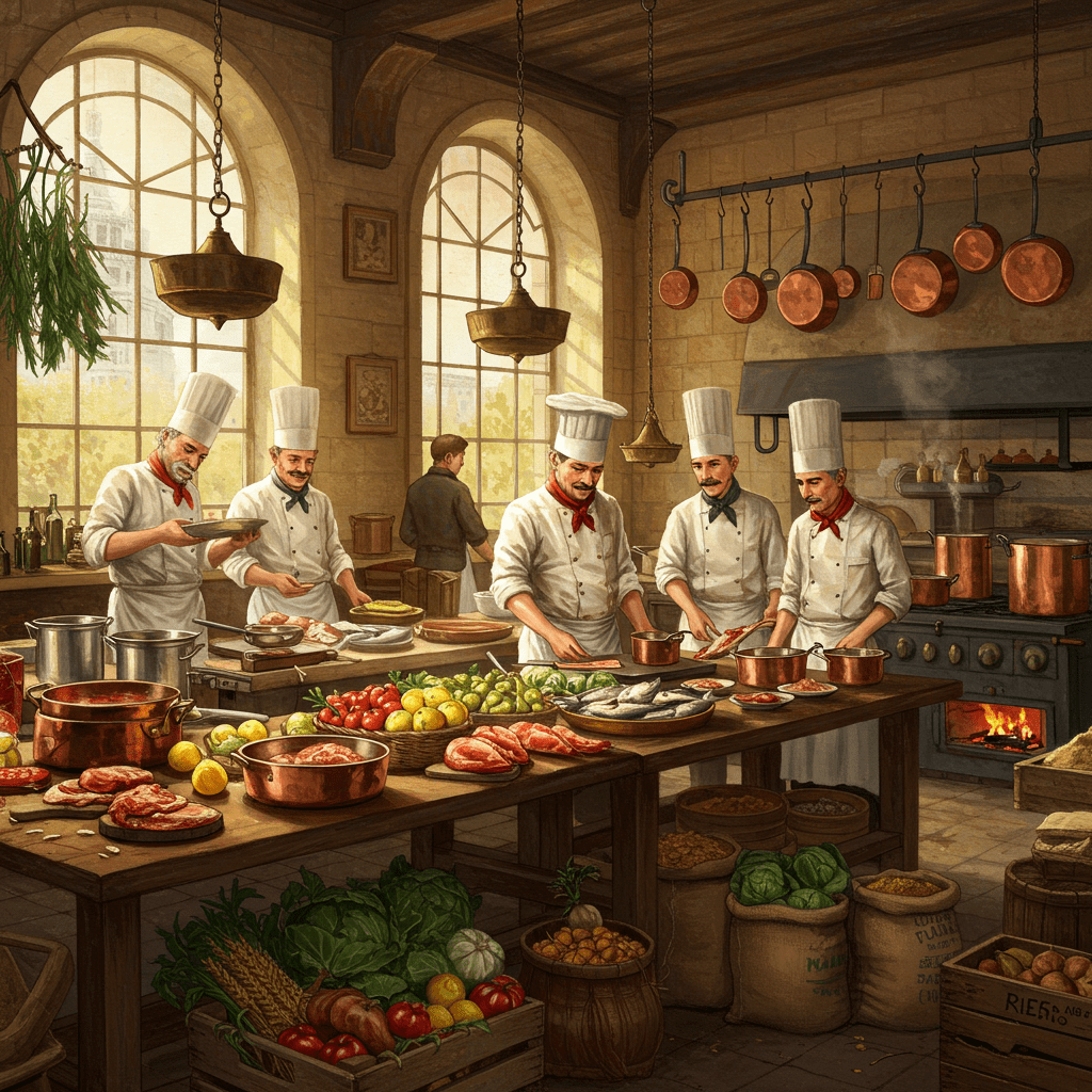 Les héritiers du goût : Chefs célèbres et leurs élèves