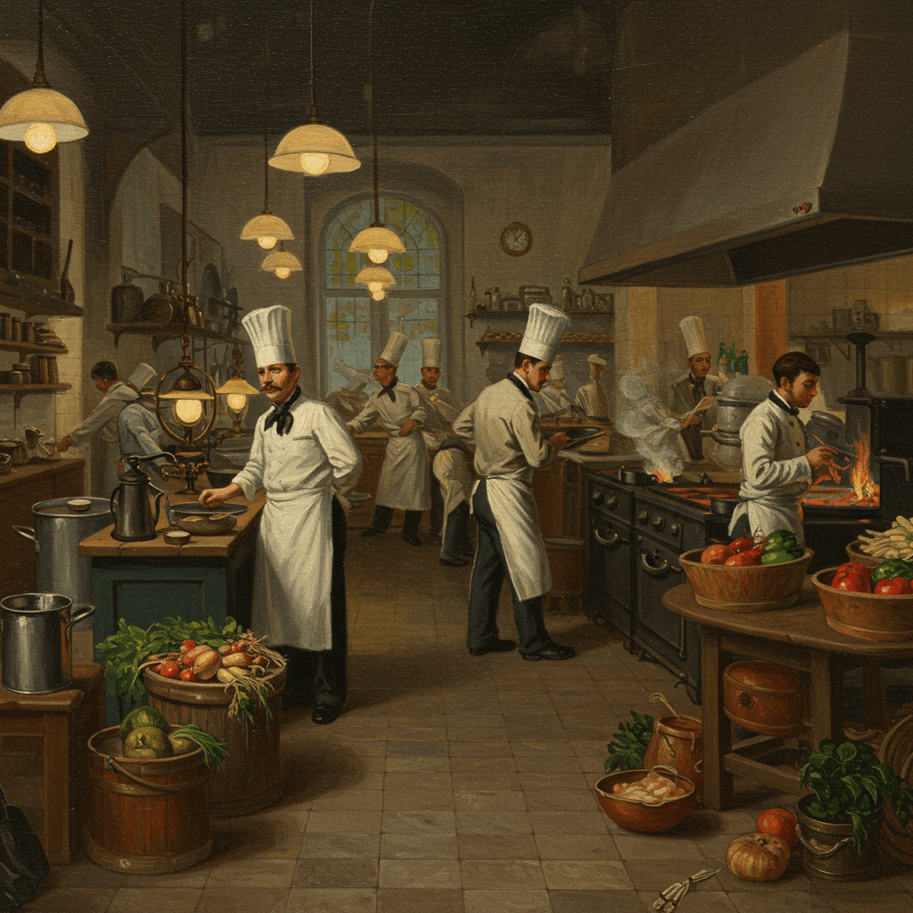 Le Chef Visionnaire: Innovation et Gastronomie au XIXe Siècle