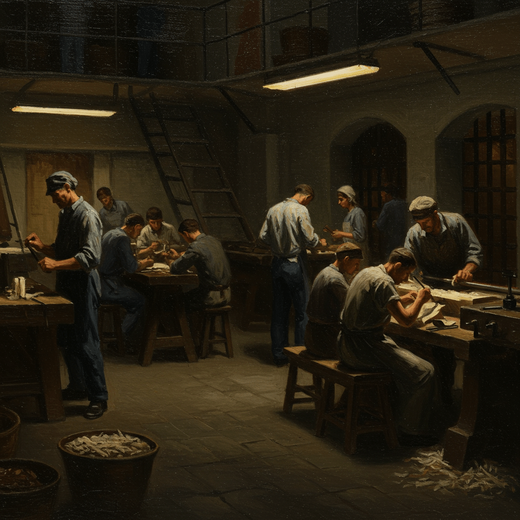 Silence des murs, bruit des chaînes: Réalités du travail en prison