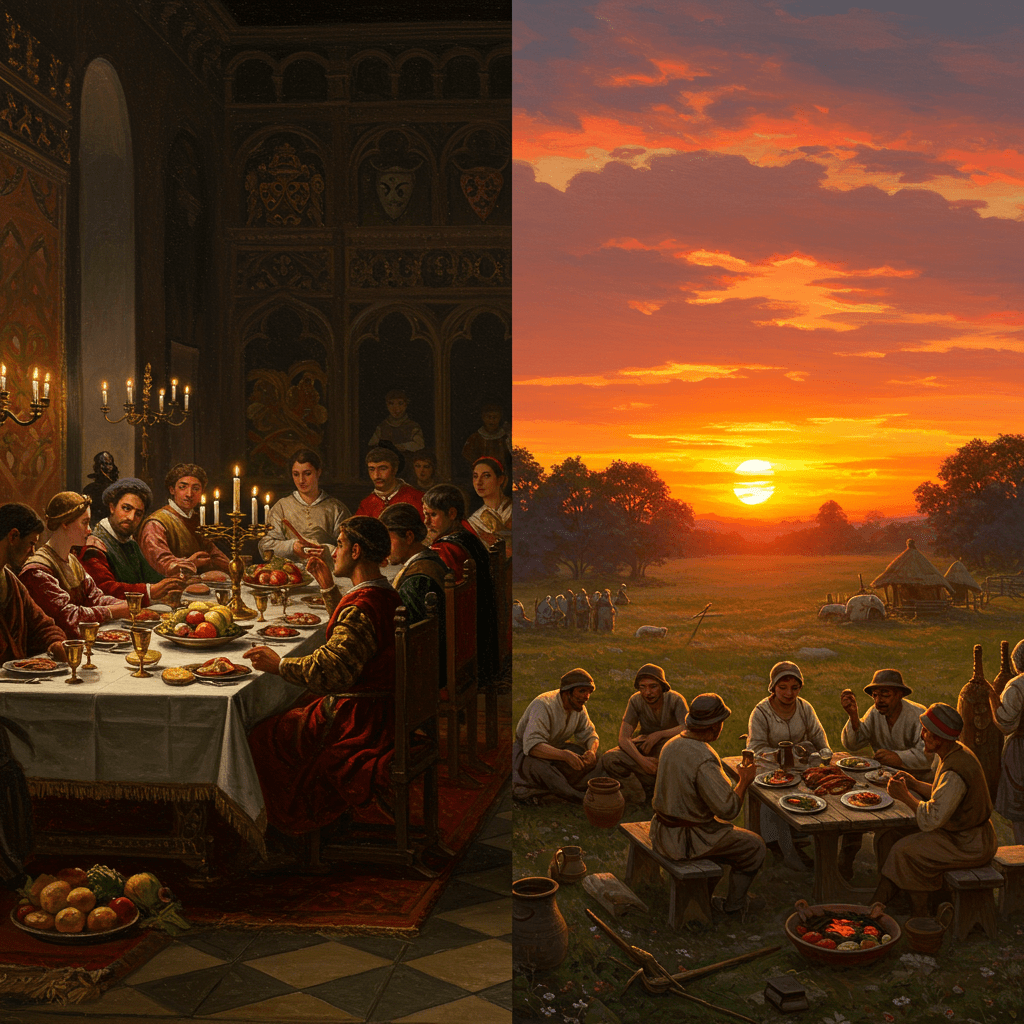 De la Cour au Peuple: Une Histoire Gastronomique en Miroir