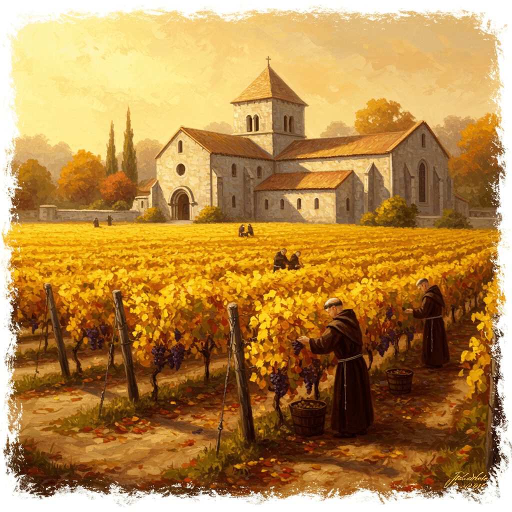 Le Moyen Âge: Apogée des Vins d’Abbaye en France