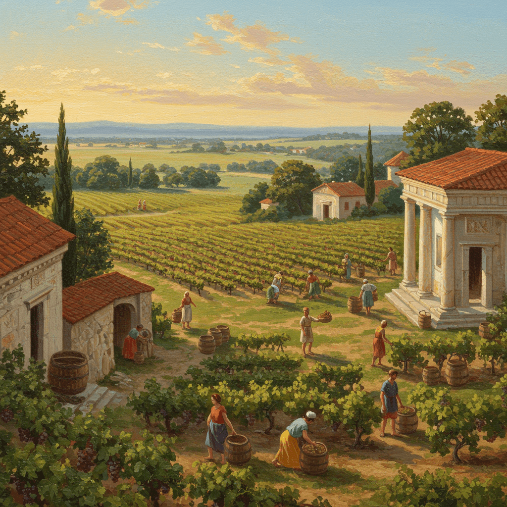 Apogée et déclin: l’héritage romain dans les vignobles français