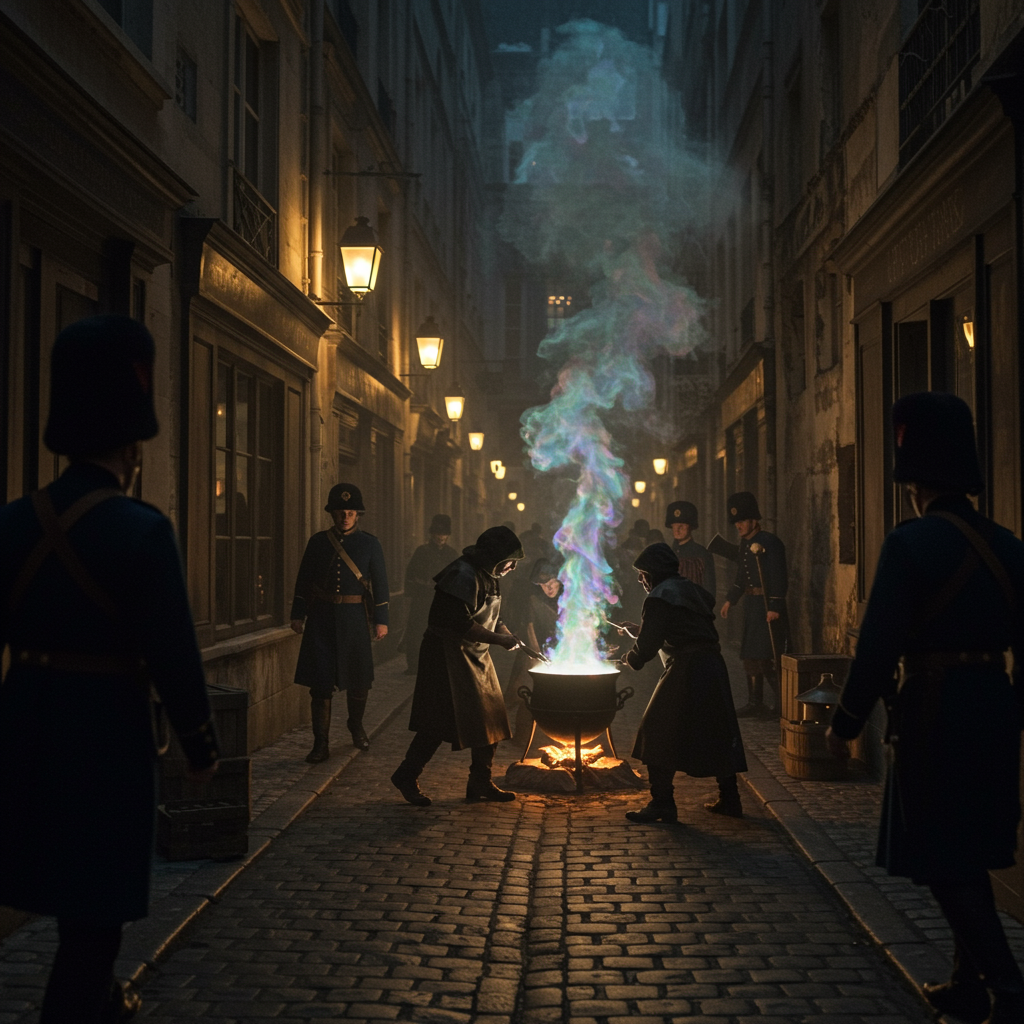 Nocturne Magique: Le Guet Royal aux Trousses des Alchimistes Maudits